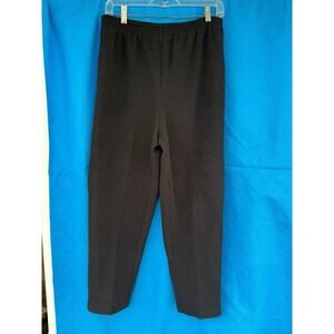 Teddi Of California Vintage Pull On Pants Black  Comfort Waistband Size 12
